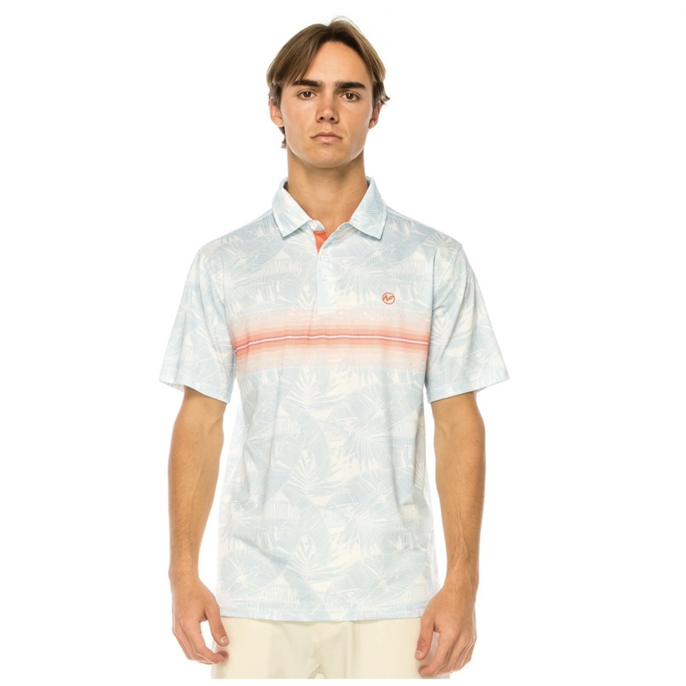 Stylish Polo Shirt With Leaf Pattern - image 2